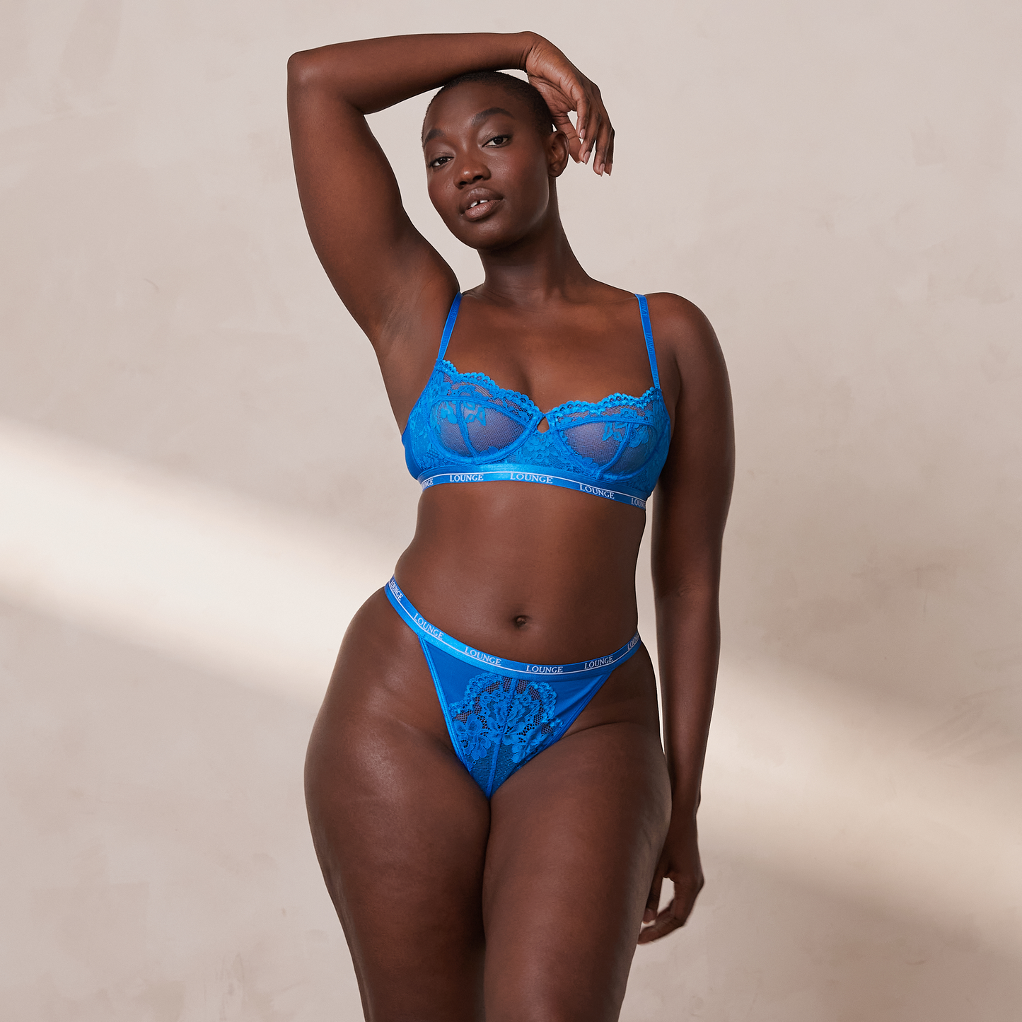 Blossom Balcony Bra - Cobalt Blue