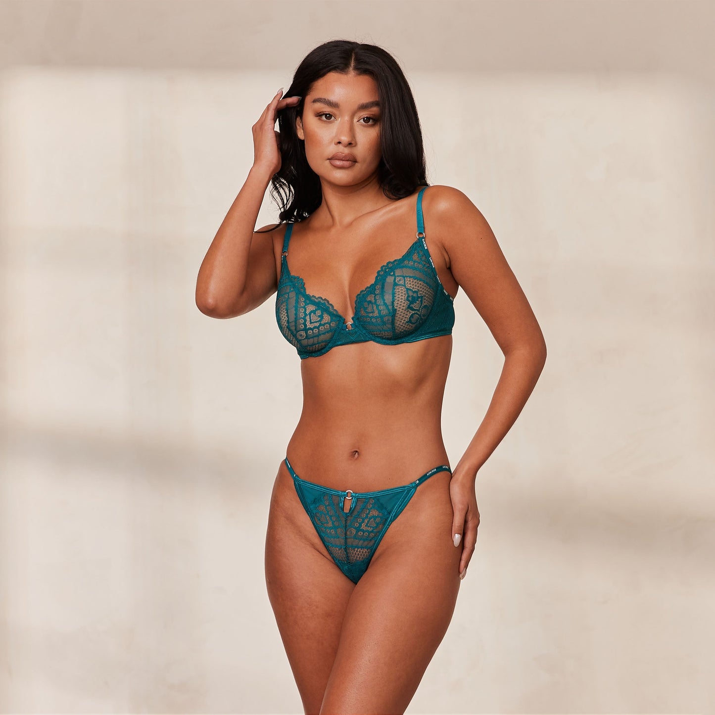 Charmed Balcony Bra - Turquoise