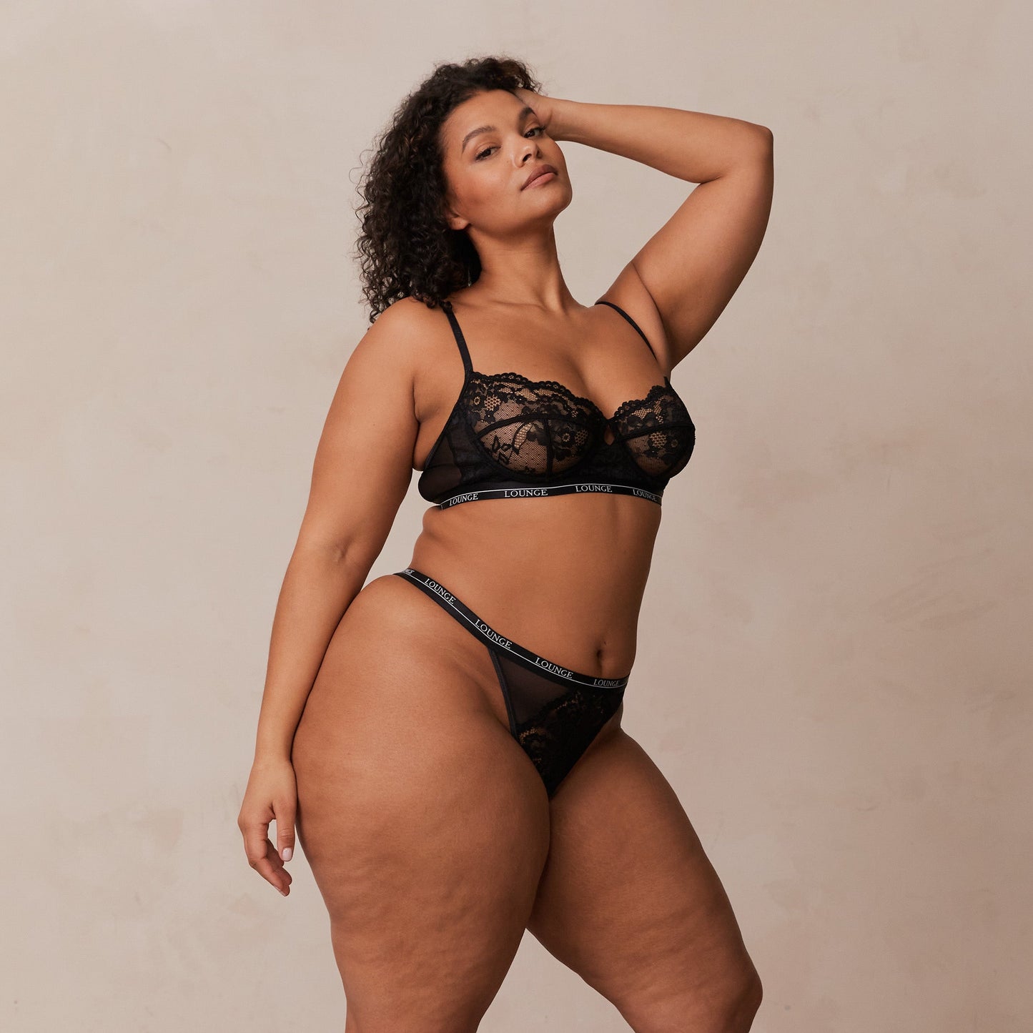 Blossom Balcony Bra - Black