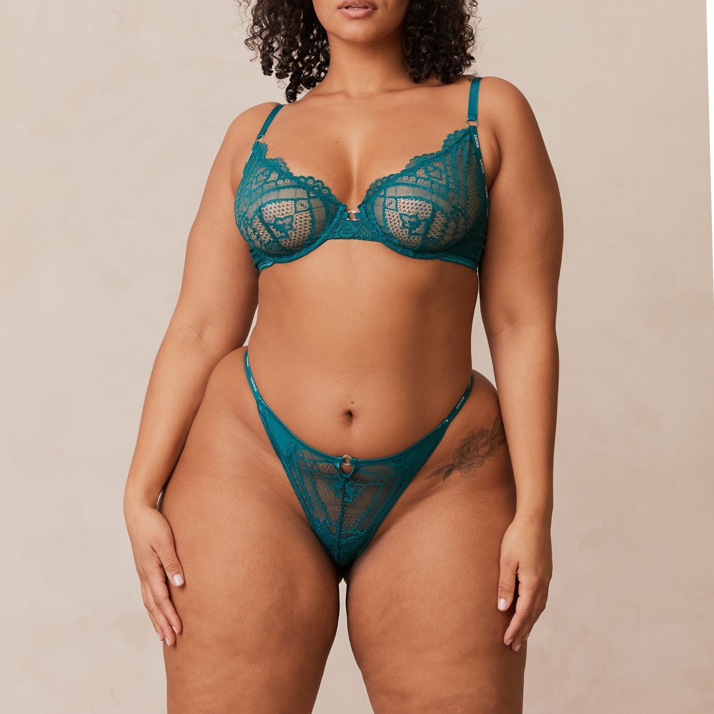Charmed Balcony Bra  - Turquoise